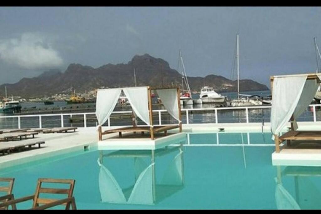 Lovely Apartment In Mindelo City Center Bagian luar foto